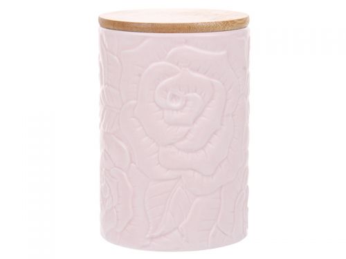 Банка для сипучих з бамбуковою кришкою 10х10х15см