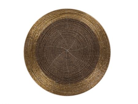 Плейсмат бісер 35см коричневий