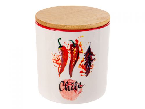 Набір банок для сипучих з 3-х шт  "Hot vegetables" 450мл 10x11см