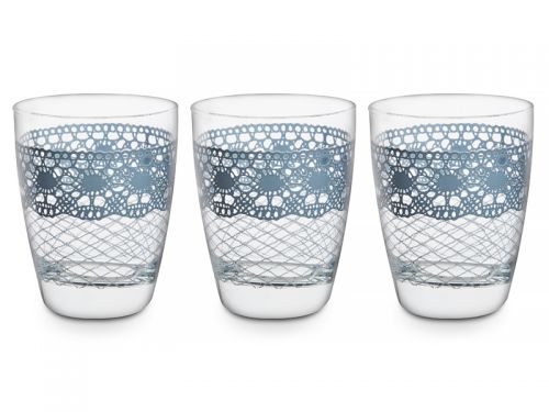 Набір з 3-х склянок "Макраме Аззуро" 300 мл.