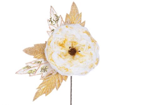 Квітка з золотими листями 