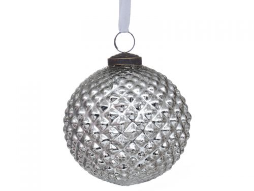 Ялинкова іграшка 10см срібло
