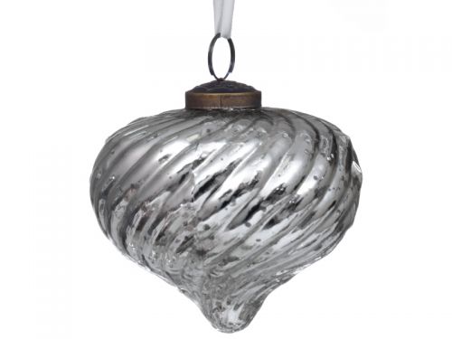 Ялинкова іграшка 10см срібло