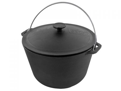 Казан туристичний чавунний з чавунною кришкою ТМ 