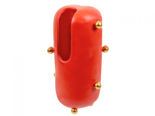 Ваза 17x13,5x30см червона