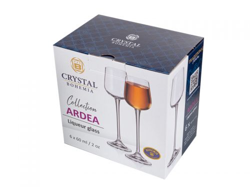 Набір чарок для горілки "Ardea" 60 мл із 6 шт.