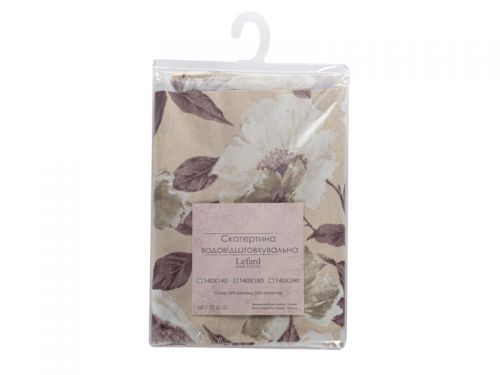 Скатертина водовідштовхувальна "Magic" коричневий 140х140см