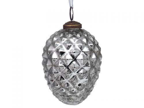 Ялинкова іграшка 10см срібло