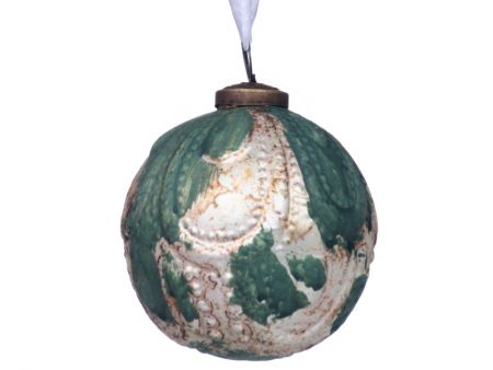 Ялинкова іграшка 10см зелене золото