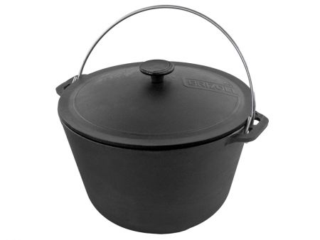 Казан туристичний чавунний з чавунною кришкою ТМ 