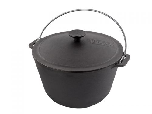 Казан туристичний чавунний з чавунною кришкою ТМ 