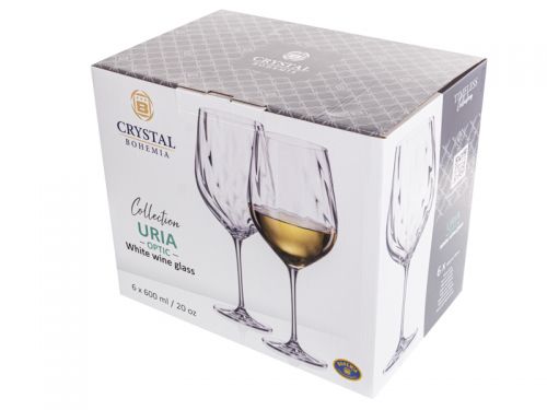 Набір келихів для вина "URIA OPTIC" 600 мл 6шт