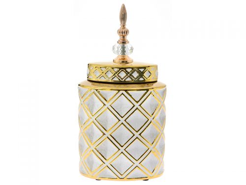 Ваза з кришкою 17,5x11,5x35см