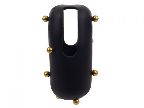 Ваза 17x13,5x30см чорна