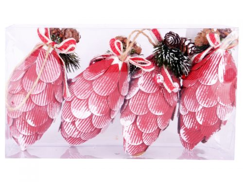 Набір ялинкових прикрас 4шт, 6х12см