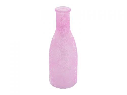 Набор из 4-х ваз Bottle soft pink h18 d6x26,5 см скло