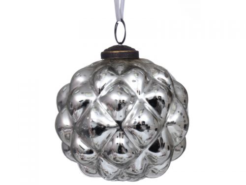 Ялинкова іграшка 10см срібло