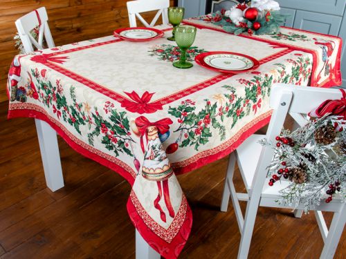 Скатертина гобеленова "LOOP" 140x140 см