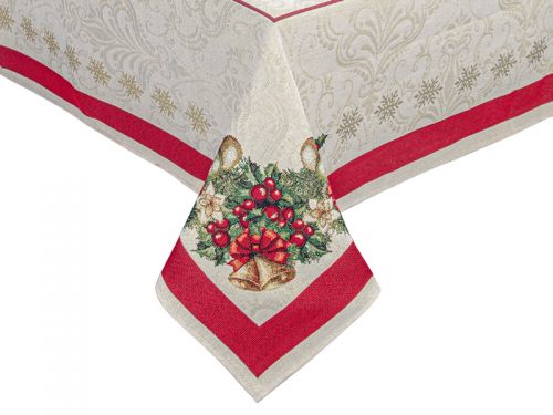 Скатертина гобеленова "Corona Natale" 140x260 см