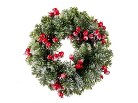 Різдвяний вінок 26 см (пластик)
