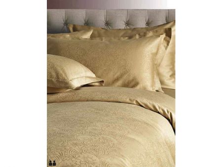 Комплект постільної білизни Marca сатин 200x220 см + 4н.50x70 см Gold