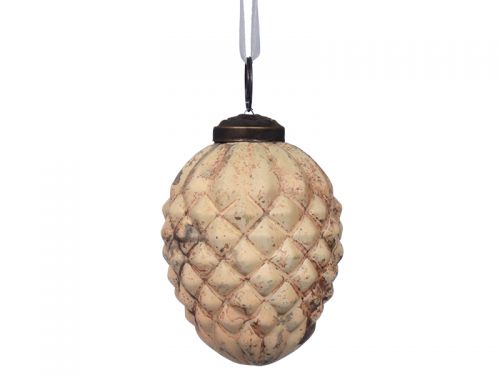 Ялинкова іграшка 8см рожеве золото