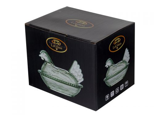 Ємність для зберігання «Курочка» 15,5х11,5х11,5 см 240 мл.