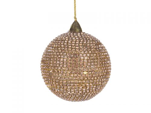 Прикраса декоративна куля золото 8см