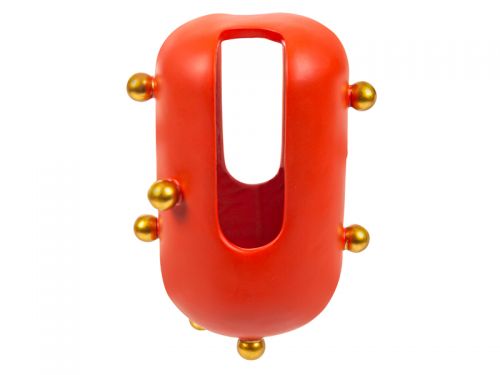 Ваза 17x13,5x23см червона