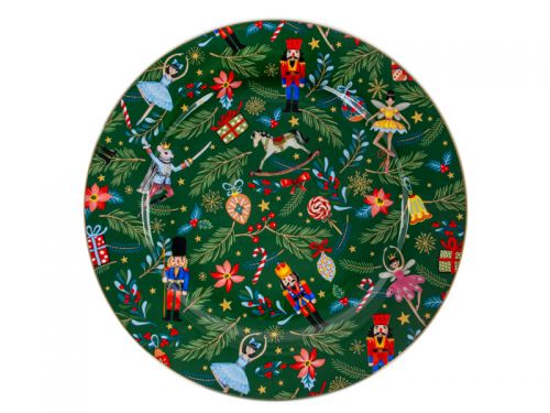 Набір тарілок "Green Christmas" 6 шт 27 см