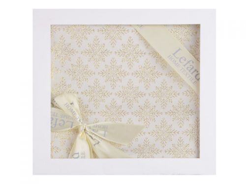 Ранер з золотим люрексом "Сніжинка" 40х100 см