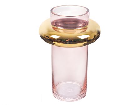 Ваза скляна 17x25см амбер