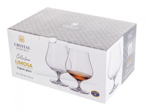 Набір келихів для бренді 735 мл "Limosa" 6 шт