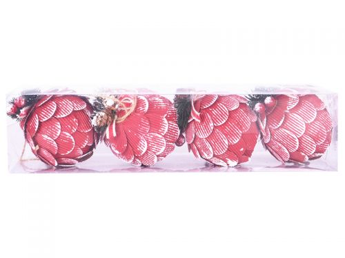 Набір ялинкових прикрас 4шт, 8см