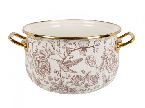 КАСТРУЛЯ ЕМАЛЬОВАНА "BIRD" ELMANI З КРИШКОЮ 3,8Л 20СМ