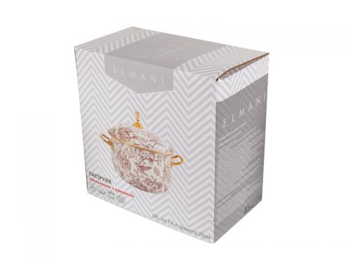КАСТРУЛЯ ЕМАЛЬОВАНА "BIRD" ELMANI З КРИШКОЮ 3,8Л 20СМ