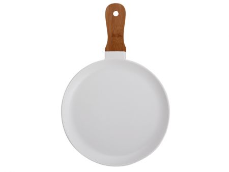 Блюдо с бамбуковой ручкою 31 см