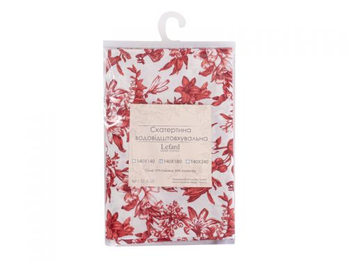 Скатертина водовідштовхувальна "Corso" червоний 140Х180СМ