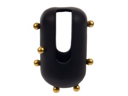 Ваза 17x13,5x23см чорна