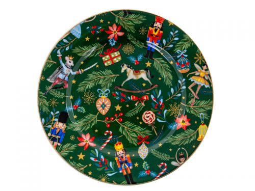 Набір тарілок "Green Christmas" 6 шт 19 см