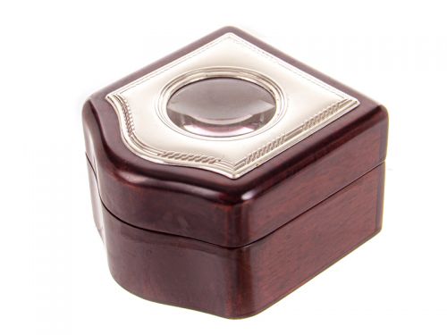 ШКАТУЛКА ДЛЯ ГОДИННИКА 10,8х10,8х7СМ КОРИЧНЕВА