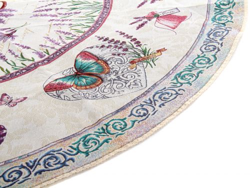 Скатертина гобелен "Lavander" 140х140см кругла