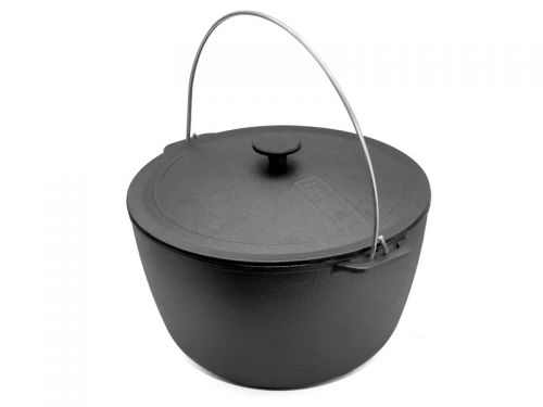 Казан туристичний чавунний з чавунною кришкою ТМ 