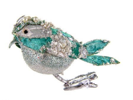 Ялинкова прикраса пташка декоративна 15х5см