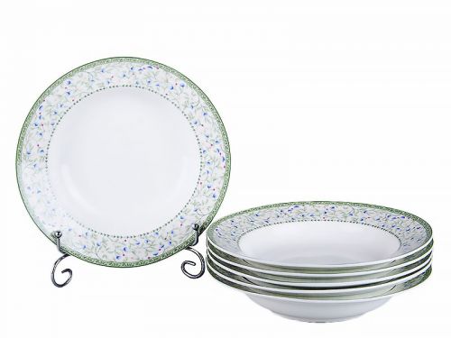 Набір тарілок "емілі" 22 см із 6 шт.