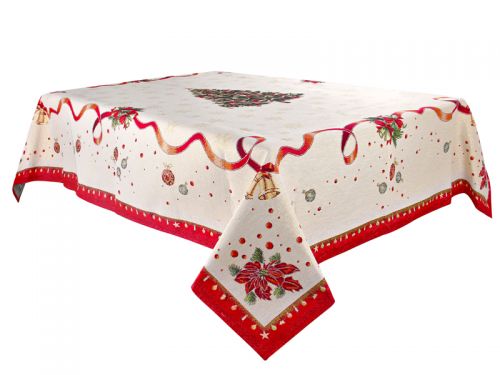 Скатертина гобелен з люрексом 