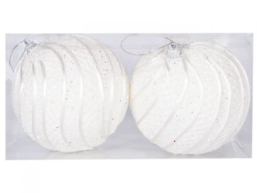 Набір ялинкових кульок 2шт, 10см