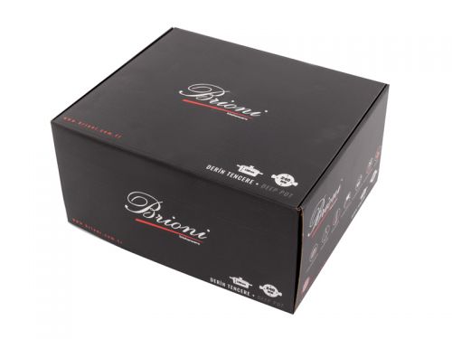 Каструля Brioni антипригарна "Royal Stone Ti̇gereye Gold" 24 см, 5 л., 3,5 мм товщ.