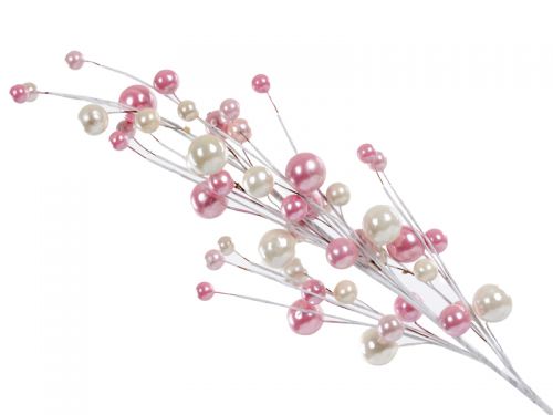 Гілка декоративна 75 см рожева (пластик)
