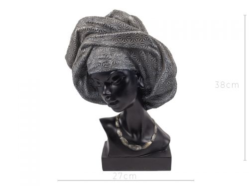 Фігурка декоративна «Африканська жінка» 27х15х38 см